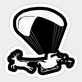 Happy Holidays - Paragliding Santa- Textless Sticker